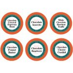 Smart Sips Coffee, Chocolate Obsession Flavored Coffee Variety Sampler Pack, 24 Count Gourmet Coffee Pods for Keurig K-cup Brewers -Chocolate Peanut Butter, Chocolate Raspberry, Chocolate Espresso Bean & More