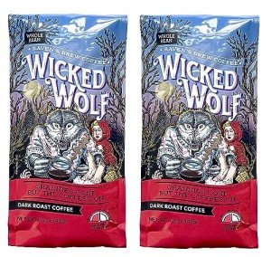 Wicked Wolf Dark Roast Whole Bean Coffee (2 Pack)