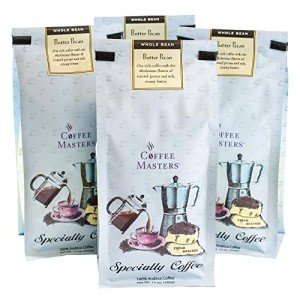 Butter Pecan Flavored Whole Bean Coffee - 4 Pack