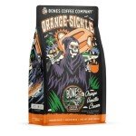 Bones Coffee Orange Sickle Flavor Whole Beans 12 oz
