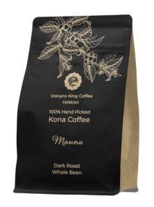 Volcanoking 100% Kona Dark Roast Coffee Beans