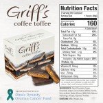 Griff's Dark Chocolate Coffee Toffee Squares, Gluten Free