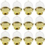 Set of 12 Clear Mini Dessert Display Domes