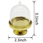 Set of 12 Clear Mini Dessert Display Domes