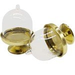 Set of 12 Clear Mini Dessert Display Domes