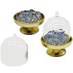Set of 12 Clear Mini Dessert Display Domes