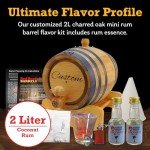 Custom Engraved Oak Aging Barrel with Gift Set