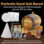Custom Engraved Oak Aging Barrel with Gift Set