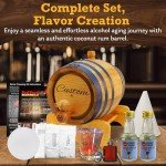 Custom Engraved Oak Aging Barrel with Gift Set