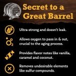 Custom Engraved Oak Aging Barrel with Gift Set