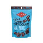 Salted Dark Chocolate Walnuts by Diamond, 4 oz