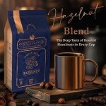 Organic Hazelnut Whole Bean Coffee, Medium Roast