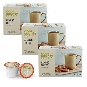 Door County Almond Toffee Flavored Ground Coffee