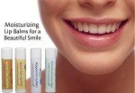 4 Natural Lip Balms: Peppermint, Butter Rum, Chai