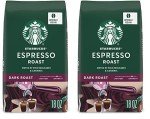 Starbucks Dark Roast Espresso Whole Bean Coffee 18 oz