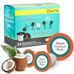 Decaf Coconut Rum Coffee Pods for Keurig, 24 Count