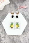 Coconut Rum Dangle Earrings - Fun & Lightweight