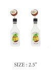 Coconut Rum Dangle Earrings - Fun & Lightweight