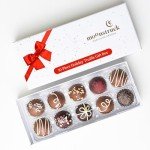 Holiday Chocolate Truffle Gift Box - 10 Pieces