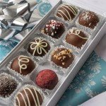 Holiday Chocolate Truffle Gift Box - 10 Pieces