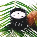 Maya Bleu Shark Tooth Candle with Vanilla Coconut Scent