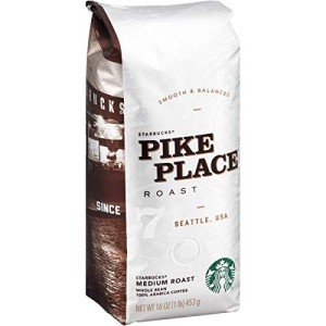 Starbucks Pike Place Whole Bean Coffee - 16 Oz