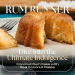 Coconut Rum Mini Bundt Cake by Great Spirits