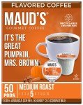 Maud's Pumpkin Spice Coffee Pods, 50 Count