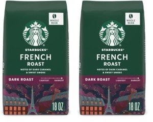 Starbucks French Roast Dark Roast Whole Beans 18 oz