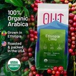 Ethiopian Light Roast Organic Whole Bean Coffee, 12 oz