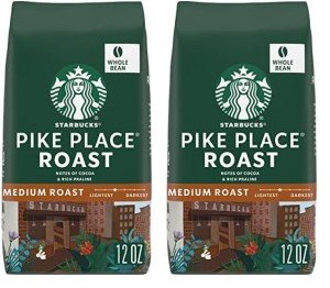 Starbucks Pike Place Medium Roast Whole Bean Coffee