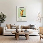 Painkiller Cocktail Recipe Canvas Wall Art Decor