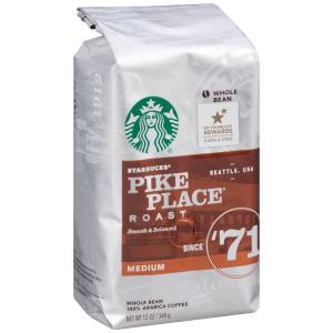 Starbucks Pike Place Medium Roast Whole Bean Coffee