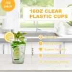 TashiBox 100 Count Plastic Coffee To Go Cups