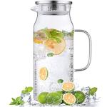 68 oz Glass Pitcher with Lid and Spout