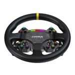 Breathable Ice Silk Steering Wheel Cover - Black