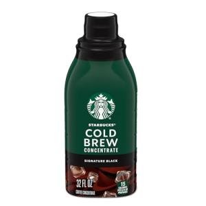 Starbucks Cold Brew Coffee Concentrate, Signature Black 32oz