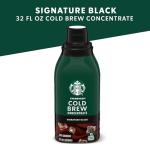 Starbucks Cold Brew Coffee Concentrate, Signature Black 32oz