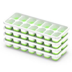 ChefAide Stackable Ice Cube Trays - 4 Pack