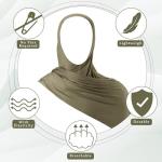 Soft Lightweight Instant Hijab Scarf - 2 Pcs