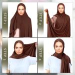 Soft Lightweight Instant Hijab Scarf - 2 Pcs