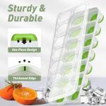 ChefAide Stackable Ice Cube Trays - 4 Pack