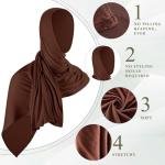 Soft Lightweight Instant Hijab Scarf - 2 Pcs