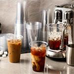 120 Clear Plastic Cups with Lids and Straws