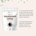 Organic Instant Mushroom Coffee Powder, 28 Oz