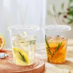 Dealusy 100 Pack Clear Plastic Iced Coffee Cups