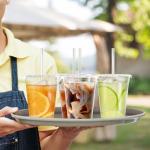 Dealusy 100 Pack Clear Plastic Iced Coffee Cups
