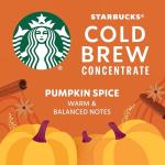 Starbucks Pumpkin Spice Cold Brew Coffee Concentrate
