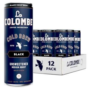 La Colombe Cold Brew Black, Unsweetened Cans 12-Pack