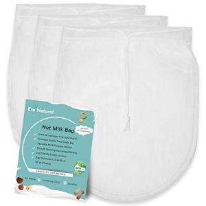 Reusable Nut Milk Bags - 3 Pack for Straining